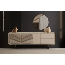 JVmoebel Sideboard 50 x 80 x 228 cm Beige