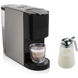 PRINCESS Kapselmaschine, auch für Kaffee-Pulver mit abnehmbarem Wassertank Kaffeemaschine klein schwarz