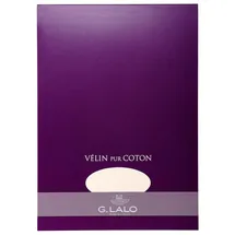 G.LALO Fotoalbum 5x Block Vélin pur Coton 50% Hadern DIN A4, 40 Bl, 125g Creme 11800L, LALO