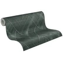 A.S. Création Vliestapete Rautenmuster 53 cm x 10 m 0 g Grün/Schwarz 388242