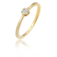 Elli DIAMONDS Solitär Verlobung Diamant (0.045 ct.) 585 Gelbgold Ringe Damen