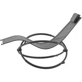 [en.casa] Pulsano Schaukelliege 166 x 74 x 86 cm Dunkelgrau