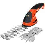 POSENPRO Akku Gras- und Strauchschere, Gartenschere 7,2V, kabellose handliche Grasschere, 2 in 1 Rasenkantenschneider Schnittbreite 8.3cm, Schnittlänge 12cm
