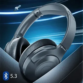 forcell F-AUDIO Kopfhörer ANC Sonic Aura drahtlose Over-Ear-Kopfhörer in Schwarz 600mAh