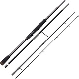 Savage Gear SG2 Medium Game Travel Rod, Angelruten, Spinnruten, Raubfisch, Hecht, Barsch, Forelle, Zander, Unisex, Schwarz, 2.69m | 15-45g