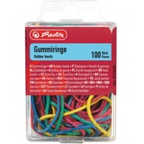 Herlitz Gummiringe, farbig sortiert,