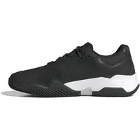 adidas Solematch Control 2 Tennis Shoes, Core Black/Cloud White/Silver Metallic, 40 EU