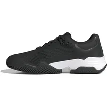 adidas Solematch Control 2 Tennis Shoes, Core Black/Cloud White/Silver Metallic, 40 EU