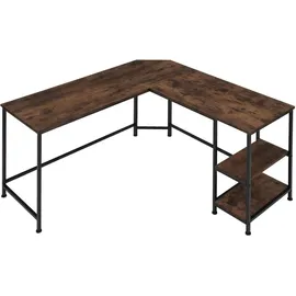 Tectake Schreibtisch Hamilton Dunkelbraun