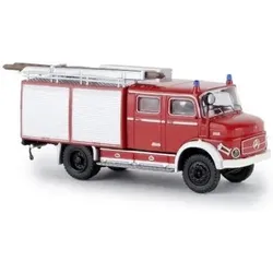 BREKINA 47161 H0 / 1:87 Mercedes LAF 1113 TLF 16 rot, weiss, 1972, mit Rollläden