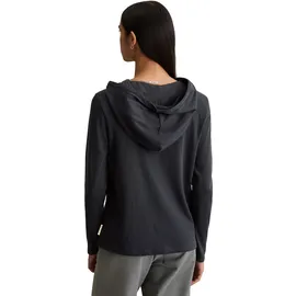 Marc O'Polo DENIM "aus weichem Single Jersey", Damen, Gr. S, blau depths, Obermaterial: 100% Baumwolle, unifarben, Basic, relaxed fit, normaler Saum, Shirts Langarmshirt