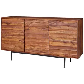 KADIMA DESIGN Charmantes Sheesham Sideboard 150 x 81 x 41 cm Braun