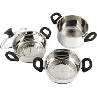 Salter® Dampfgartopf-Set, 4-tlg. Ø 18 cm