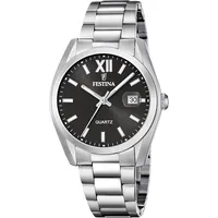 Festina F20707/6 Uhr Herrenuhr, Edelstahl Datum silber