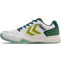 Hummel All Court Hallenschuhe 9990 - white/green/yellow 39