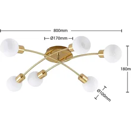 LINDBY Agmar 6-flg. messing