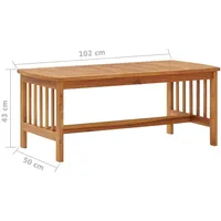 vidaXL 5-tlg. Garten-Lounge-Set mit Auflagen Massivholz Akazie