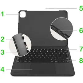 Belkin iPad Hülle mit Tastatur für iPad Air 10,9"/iPad Pro 11" Schwarz