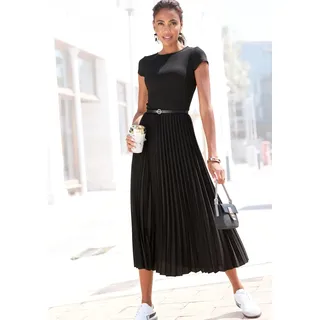 LASCANA Midikleid Schwarz 42