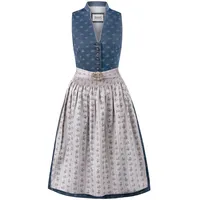 Stockerpoint Dirndl "Amalie 2" in dunkelblau-grau | Gr.: 44