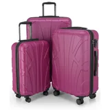suitline Koffer-Set 3-tlg. magenta