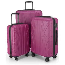 suitline Koffer-Set 3-tlg. magenta