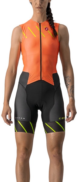 Castelli Free W Sanremo Suit Sl - Bodysuits und Neoprenanzüge - Damen, Orange/Black, L