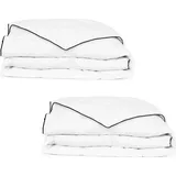 Winter-Daunendecke 2 Stk. 135x200 cm - Weiß