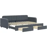 vidaXL Tagesbett 80 x 200 cm Dunkelgrau