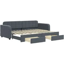 vidaXL Tagesbett 80 x 200 cm Dunkelgrau