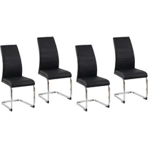 Hti-Living Schwingstuhl SallyC Kunstleder schwarz