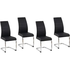 Hti-Living Schwingstuhl SallyC Kunstleder schwarz