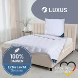 Daunendecke »LUXUS« – 100% Daunen, Klasse 1, Downpass, hergestellt in Deutschland, Größe: 135x200
