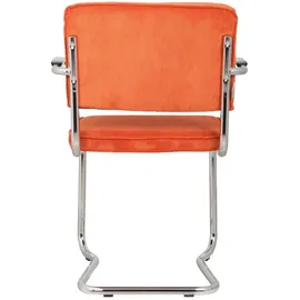 ZUIVER Armlehnstuhl Cord orange