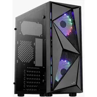 AeroCool Glider Tempered Glass PC-Gehäuse Schwarz