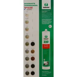 Ramsauer 320 Baudicht Hybrid Dichtstoff Dichtstoff Farbkarte-Tupfenkarte