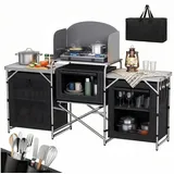 Sekey Campingküche Faltbar Schwarz