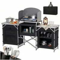 Sekey Campingküche Faltbar Schwarz
