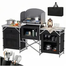 Sekey Campingküche Faltbar Schwarz
