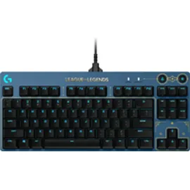 Logitech G PRO Mechanische Gaming-Tastatur - Portabel und ohne Nummernblock, Abnehmbares USB-Kabel, LIGHTSYNC RGB beleuchtete Tasten, Offizielle League of Legends Edition