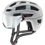 Uvex finale visor V City Fahrrad Helm 52-57cm | Papyrus matt/Grau