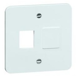 Peha Standard - Abdeckung Kommunik.-Syst., weiß, 2 Modular-Jack-Steckverbinder
