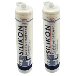 Sanitär Silikon 310ml weiss & grau Dichtstoff Versiegelung Bad
