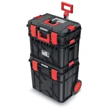 Prosperplast X Block Werkzeugkasten Set 3in1 rot|schwarz