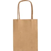 Folia Papiertüten S, aus 125g/m2 Kraftpapier, 20 Stück, 12x15x5,5cm, natur