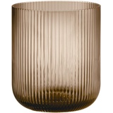 BLOMUS -VEN- Windlicht Size M, Warmer Braunton, eleganter Blickfang als Windlicht oder Vase, Farbe Coffee (66252)
