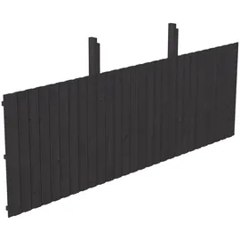 SKANHOLZ Carport-Rückwand, BxH:550x180 cm, aus Deckeschalung 20x120mm grau