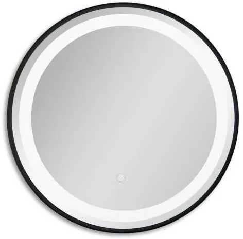 DM-San Duschmeister Sano 139 Leuchtspiegel schwarz 60 cm - Badmöbel