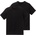 American T-Shirt 2er-Pack Rundhalsausschnitt für Herren Schwarz M