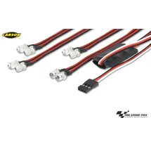 Carson Modellsport LED Licht 4+4 Set rot/weiß 500906240